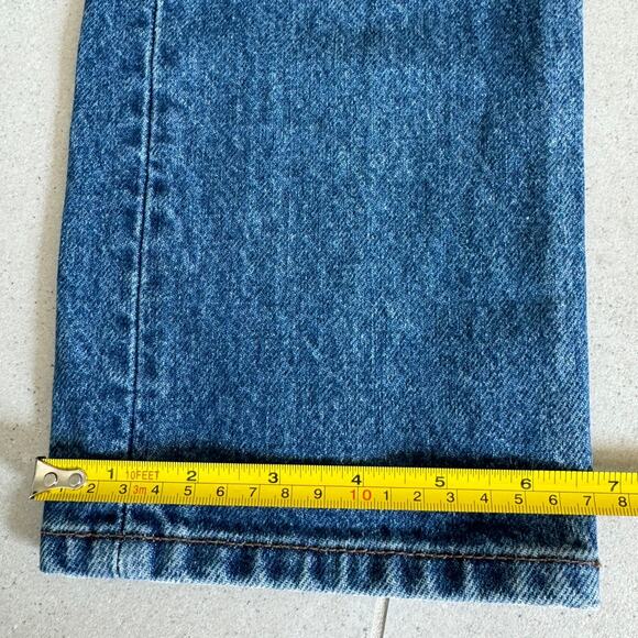 Reformation Mid Rise Button Fly Straight Leg Jeans, Baltic Wash, Size 25 - Picture 8 of 10